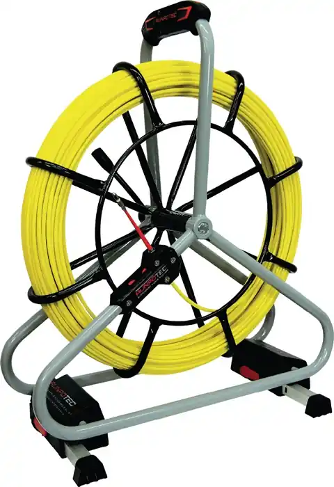 Glasfaserstab Profiset Band-L.80m Biege-R.168mm Kabel-D.6mm Nur Heute