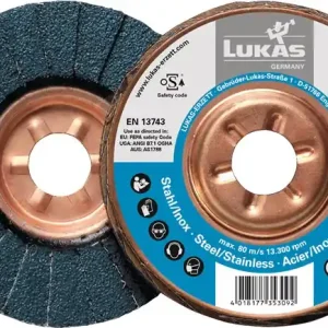 Neue Kollektion Fächerscheibe SLTT ZK D.115mm K.60 fl.STA ZK LUKAS VE: 10 Stück