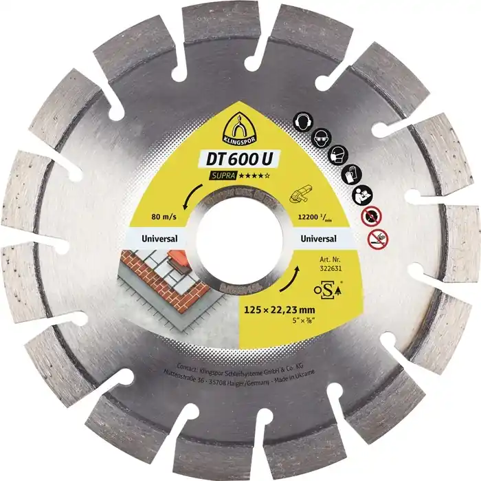 Bestseller Diamanttrennscheibe DT 600 U Supra D.230mm Bohr.22,23mm Seg.-H.9mm Seg.-S.2,6mm