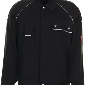 Echt Bundjacke Canvas 320 Gr.52 schwarz/schwarz PLANAM