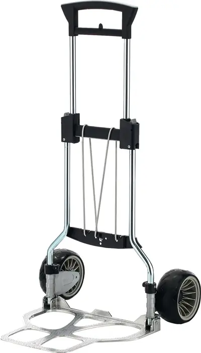 Super-Preis Transportkarren klappb.Stahlrohr,verchr.Alu.H.1120mm Schaufel-L.420mm Trgf.100kg