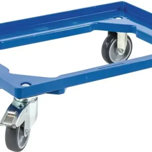 Kistenroller Trgf.250kg Gummi-Bereifung L600xB400mm Ku.blau ALLIT Knallerangebot