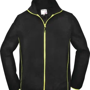 Nur Heute Herren Fleecejacke Gr.L schwarz/limette