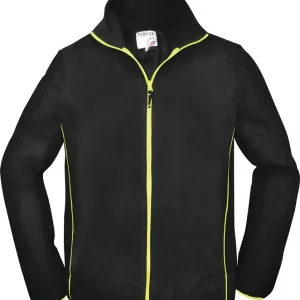 Herren Fleecejacke Gr.XL schwarz/limette Beliebt