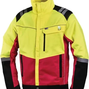 Forstschutzjacke Komfort Gr.M neongelb/rot Sonderangebot