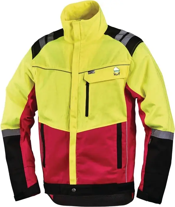 Forstschutzjacke Komfort Gr.M neongelb/rot Sonderangebot