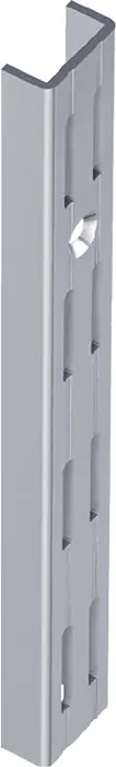 Wandsch.L.2000mm weißaluminum STA zweireihige Lochung ALFER ALUMINIUM VE: 2 Stück Mega-Angebot
