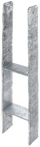 H-Pfostenträger 101x300x600x60mm STA roh TZN GAH Ausverkauf