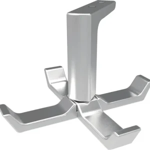 Decken-Mantelhaken 0201 vierfach A.83mm Alu.silberf.elox.H.55mm HERMETA Direkt Vom Hersteller