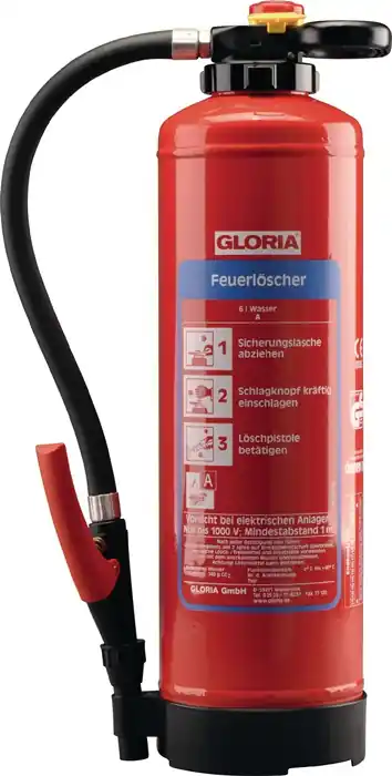 Wasserfeuerlöscher 6 kg aufladb.Brandkl.34 A m.Wandh. Begrenztes Angebot