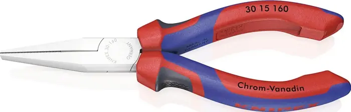Nur Heute Langbeckzange Gesamt-L.160mm Kopf pol.halbrd.Comfort-Griff KNIPEX