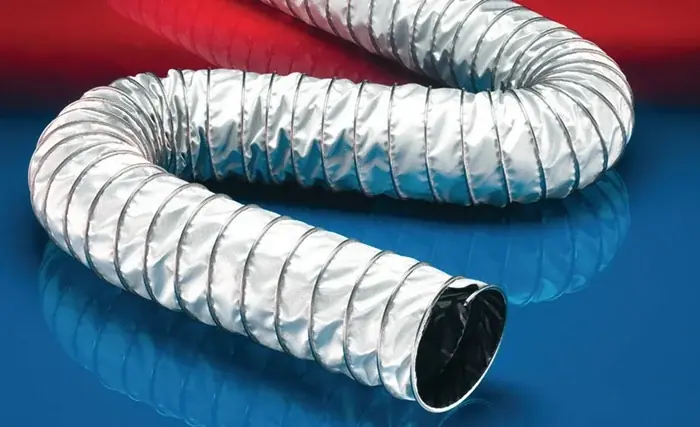 Absaug- u.Gebläseschlauch CP PTFE_GLASS-INOX 471 EC 100-102mm 112,00mm 6m VE: 6 Meter Preisreduziert