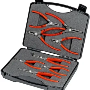 Abverkauf Sicherungszangensatz 8-tlg.in Ku.-Koffer 10-60mm KNIPEX