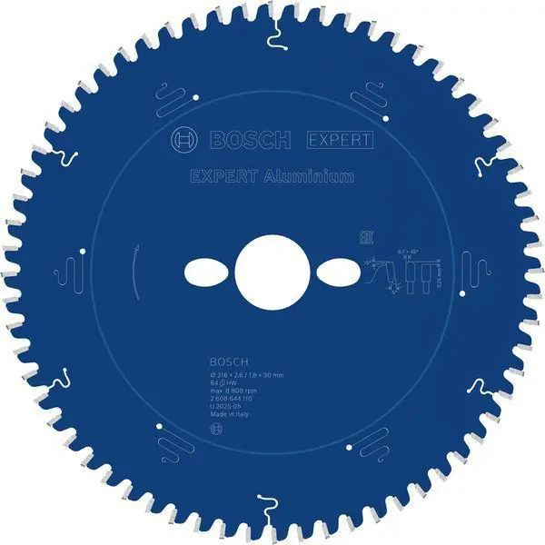 Kreissägeblatt EXPERT for Alu.AD 216mm Z.64 HLTCG Bohr.30mm Schnitt-B.2,6mm Echt