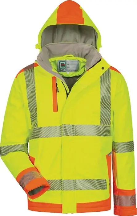 Warnschutzsoftshelljacke Rickmer Gr.XXXL gelb/orange ELYSEE Sichere Zahlung