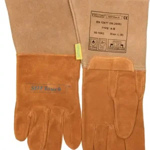Schweißerhandschuhe Gr.XL (9,5) orange Schweins-/Wildleder/Softtouch 5 PA VE: 5 Paare Neu