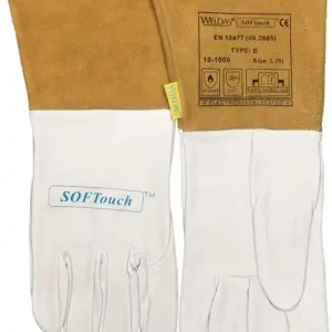 Begrenztes Angebot Schweißerhandschuhe Gr.M (8,5) natur/orange 5 PA VE: 5 Paare