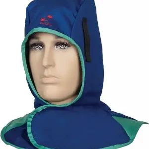 Schweißerhaube m.Klettverschluss blau EN ISO 11611:2015 Kl.1/A1+A2 WELDAS Direktkauf