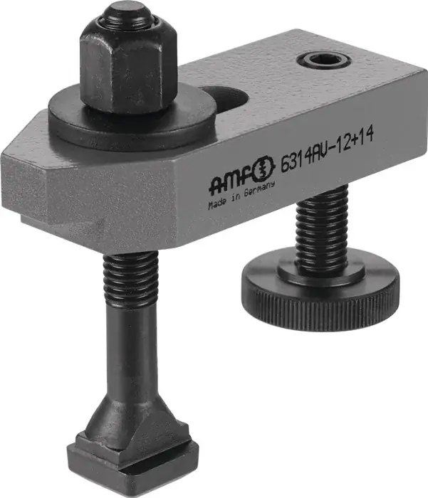Spanneisen Nr.6314AV f.T-Nut 22mm L.160mm Spannschraube M20x22x160mm AMF Top-Preis