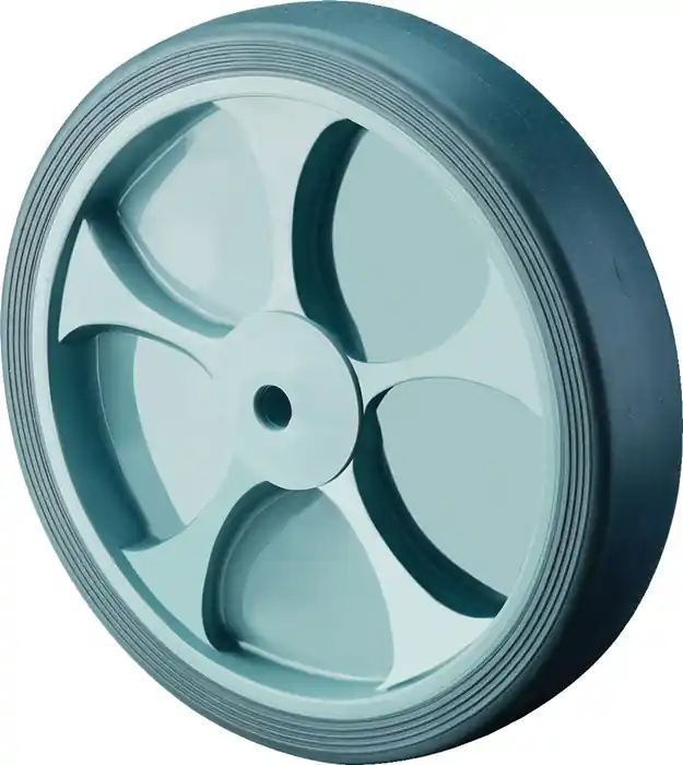 Angebot Ersatzrad D.200mm Trgf.220kg Gum.grau Achs-D.20mm Nabenl.60mm BS ROLLEN