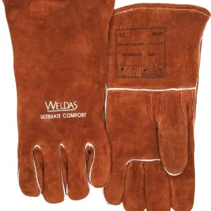 Schweißerhandschuhe Gr.L (9) braun Rindspaltleder 5 PA VE: 5 Paare Echt