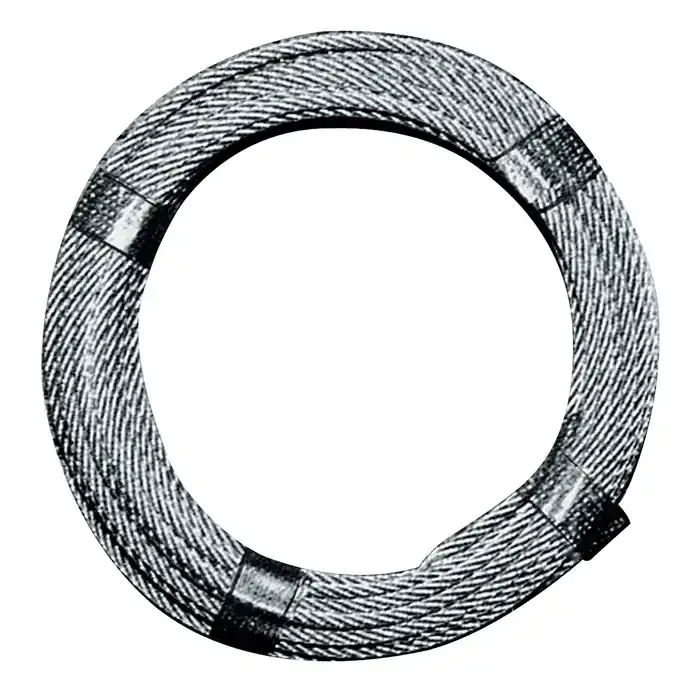 Drahtseil D.3,0-4,0mm L.10m 6x7+1 FE Bruchkraft 5,28 kN Stahl,verz.ku.-ummantelt Markenprodukt