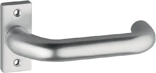 Geprüft Profiltürdrückerlochteil 2308/0000 Alu.F1 ktg 8mm gekr.EDI