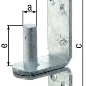 Kloben DII auf Platte 13x25mm TZN GAH Mega-Angebot