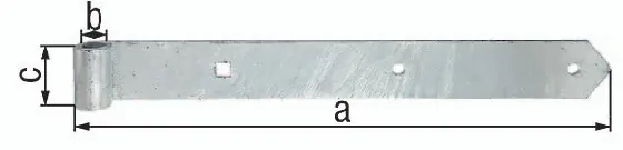 Top-Preis Ladenband B.60mm L.800x60mm S.8mm STA TZN D.20mm rd GAH