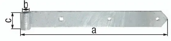 Ladenband B.45mm L.1000x45mm S.5mm STA TZN D.16mm rd GAH Meistverkauft