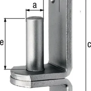 Kloben auf Platte 16x13mm VA GAH Bestpreis