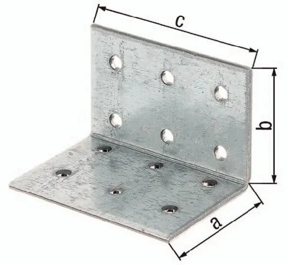 Ausverkauf Lochplattenwinkel ETA-8/165 60x60xmm Anz.Löcher12 S.2,5mm ETA-8/165 GAH VE: 50 Stück