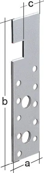 Neuheit Holz-Eisen-Anker Abm.160x40x4mm sdmverz.GAH VE: 50 Stück