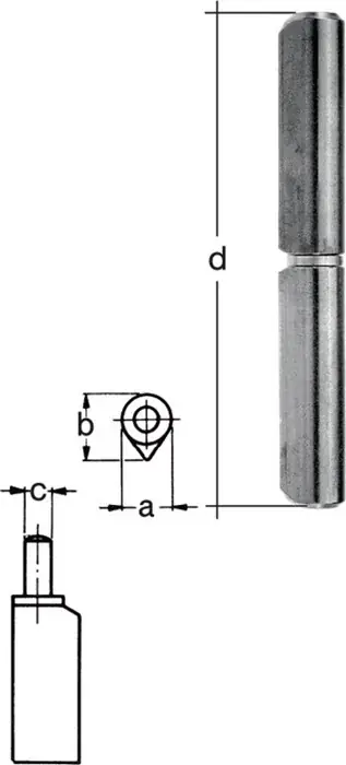 Profilrolle Band-L.160mm STA blk Stift-Ø 12mm GAH Billig