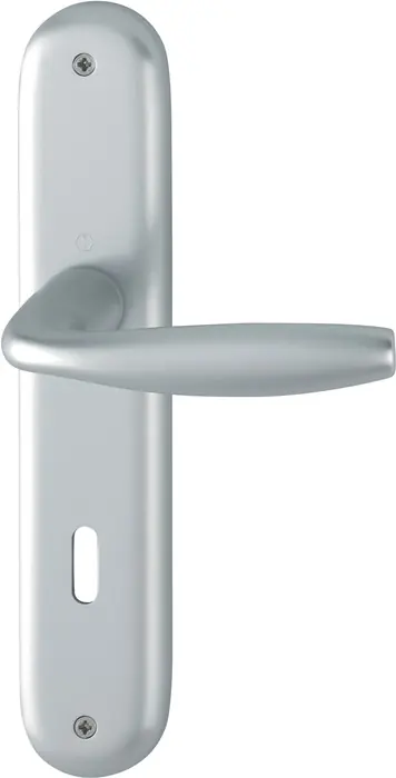 Must-Have Langschildgarnitur NY 1810/273P Alu.F1 OB 72mm DIN L/R HOPPE