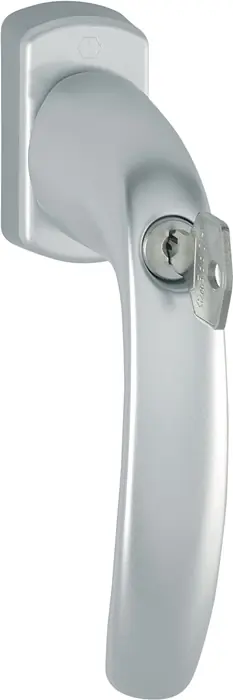 Garantierte Lieferung Fenstergriff NY 0810S/U10 Alu.F1/naturf.32mm abschl.HOPPE