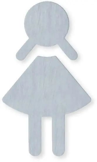 Symbol Frau 710XA.150.2 VA Farb-Nr.XA B.87mm H.150mm S.1,5mm HEWI Begrenztes Angebot