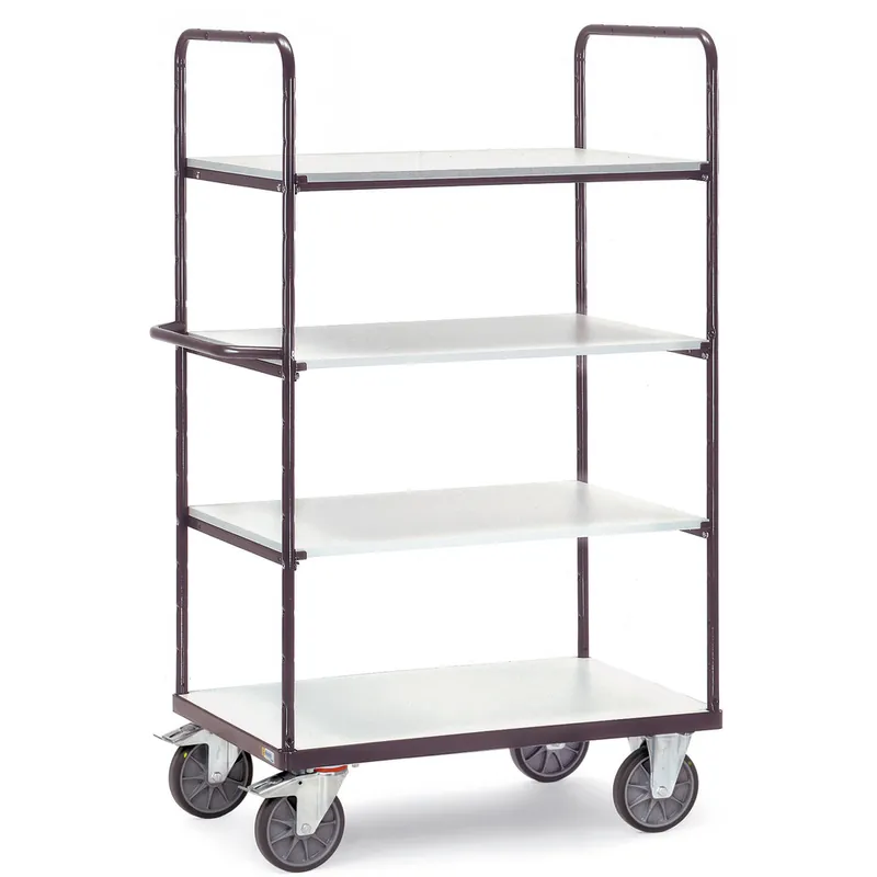 fetra ESD-Etagenwagen mit 4 Böden elektrisch leitfähig Höhe 1800 mm Mega-Angebot