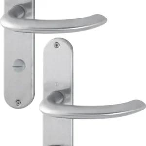 Langschildgarnitur Mar.E1138Z/302 VA F69 SK/OL 78mm DIN L/R HOPPE Kracherpreis