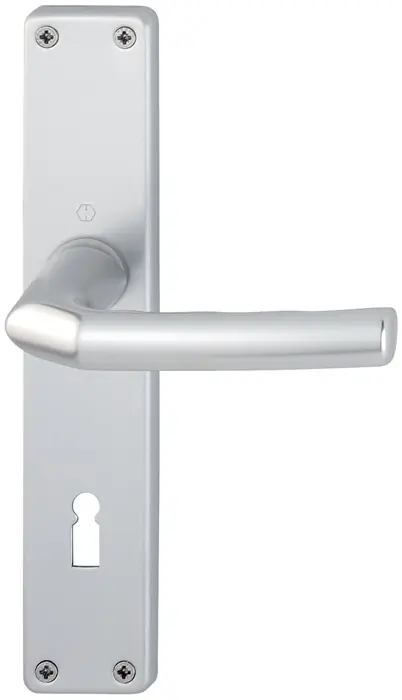 Preisreduziert Langschildgarnitur Birm.1117/202SP Alu.F1 OB 72mm DIN L/R HOPPE