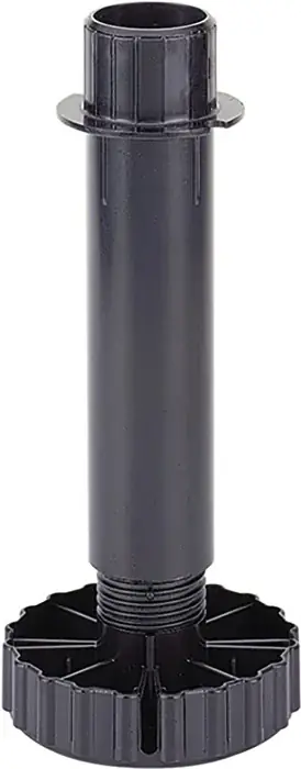 Sonderaktion Sockelverstellfuß Korrekt Ku.schwarz 130mm Bereich -6/+30mm HETTICH VE: 10 Stück