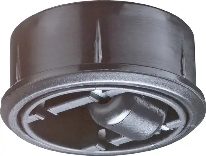 Markenware Kunststoffglocke D.65mm Trgf.50kg Einpresstiefe 18mm harte BD BS ROLLEN
