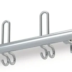 Wandgarderobe Alu.F1 naturf.3 Hut-/6 Mantelh.L.600mm Hakenabstand 200mm Schnäppchen
