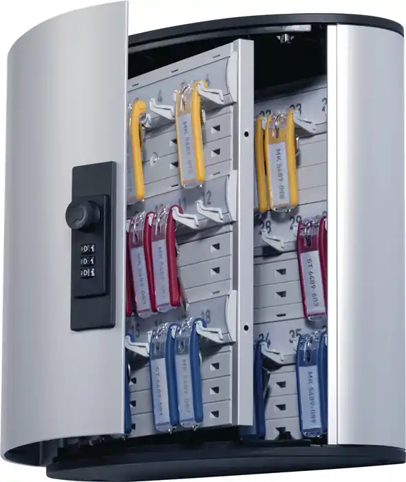 Schlüsselschrank Key-Box H280xB302xT118mm 1-türig Zahlenschl.Anz.Hak.36 Letzte Chance