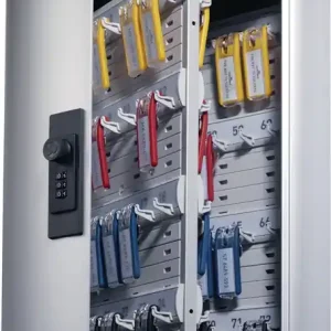 Garantierte Lieferung Schlüsselschrank Key-Box H400xB302xT118mm 1-türig Zahlenschl.Anz.Hak.72