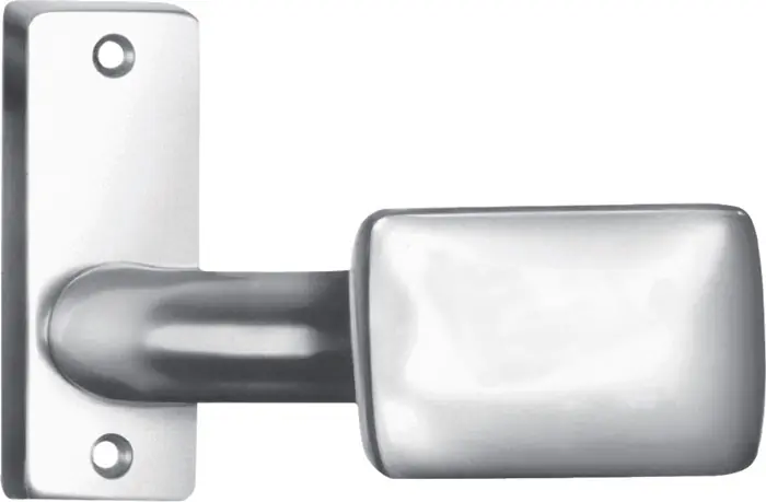 Türknopf 485 LM F1/silberf.gekr.ktg fest B.65mm H.44mm AMF Kracherpreis