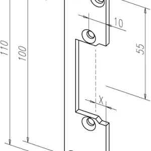 Flachschließbl.107 STA verz.ktg.B.24xL.110mm DIN L/R ASSA ABLOY Begrenztes Angebot