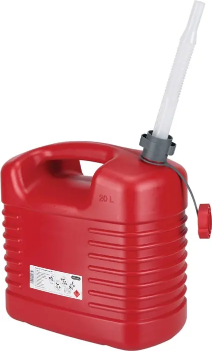 Kraftstoffkanister Inh.20l rot HDPE L385xB229xH410mm PRESSOL Preiswert