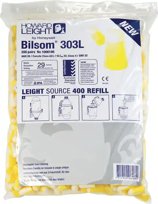 Bestpreis Gehörschutzstöpsel Bilsom 303L EN 352-2 SNR 38 dB Nachfüllpack 200 PA/Pack,Gr.L