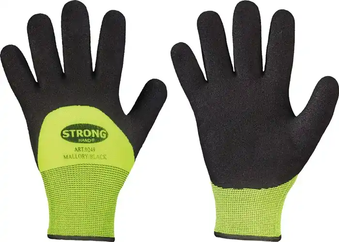 Kälteschutzhandschuhe Mallory/Black Gr.8 schwarz/gelb EN 388,EN 511 PSA II Solange Der Vorrat Reicht